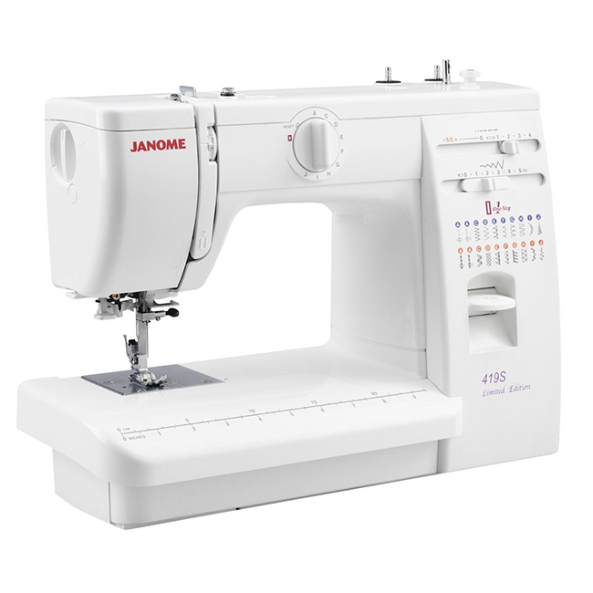 Janome 419S - o melhor modelo com acionamento elétrico