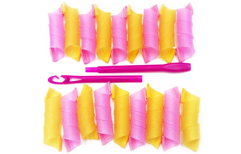 Velvet hair curlers (Magic Leverage)