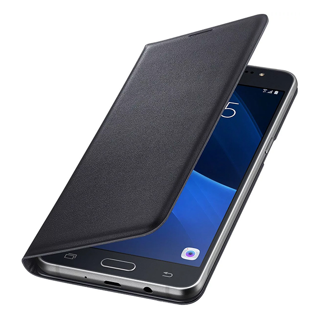 Samsung Flip Wallet (EF-WJ510PBEGRU) is a handy wake up feature.