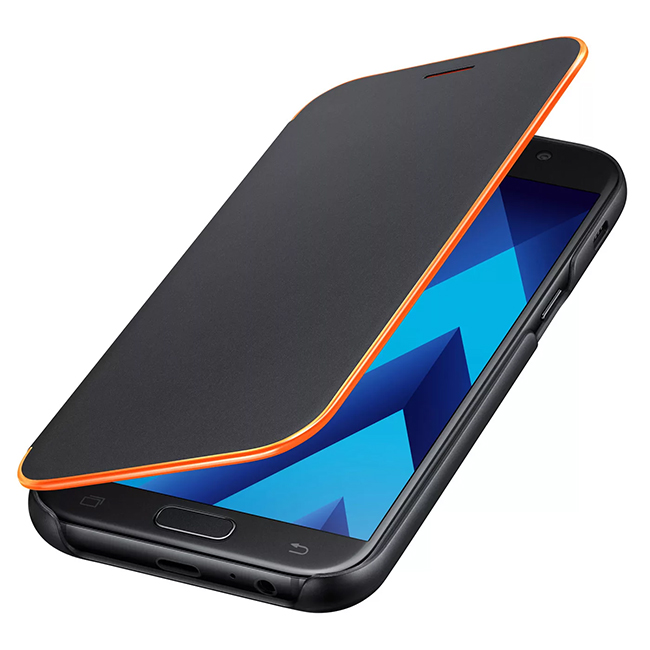 Samsung Neon Flip Cover - neon bezel on the perimeter