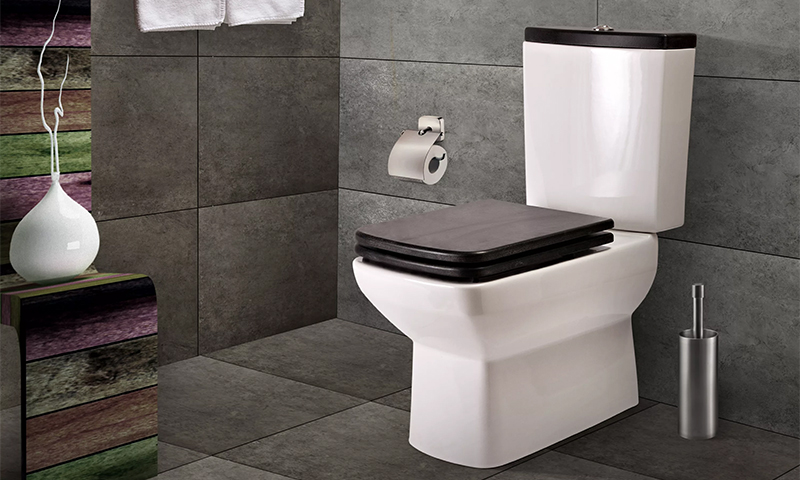 Floor toilet with cistern