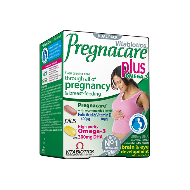 Vitabiotics Pregnacare Plus - óleo de peixe c