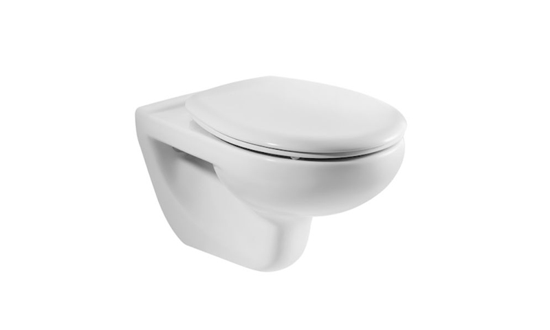 Roca Victoria 34630300R - budget hanging toilet with dirt-repellent coating