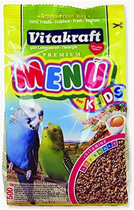 Menu Vitakraft para crianças - para pintainhos budgerigar