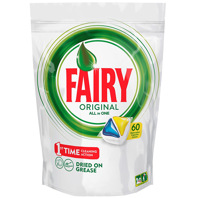 FAIRY Original All In One Lemon - aina puhtaat astiat