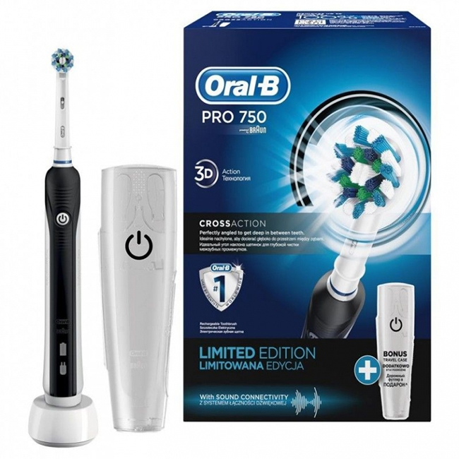 Oral-B Pro 750 CrossAction - escova elétrica para um cuidado meticuloso