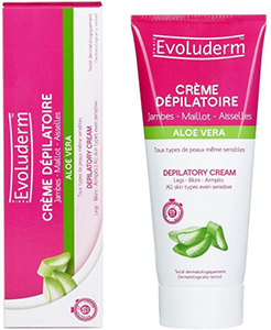 EVOLUDERM Creme Depilatório de Aloe Vera - depilador expresso para todos os tipos de pele