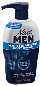 NAIR For Men Hair Remover Body Cream - depilatory shower cream