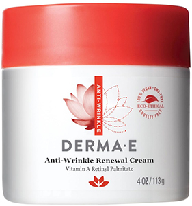 Creme de Renovação Anti-Rugas Derma-E - uma ferramenta de orçamento com uma excelente composição