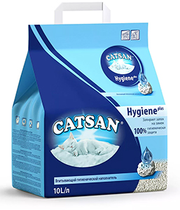 Catsan Hygiene Plus - the best sand filler