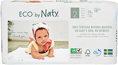 Eco by Naty para recém-nascidos - o mais eco-friendly