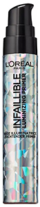 LOREAL Infaillible Luminizing Primer - an inexpensive base with mother of pearl