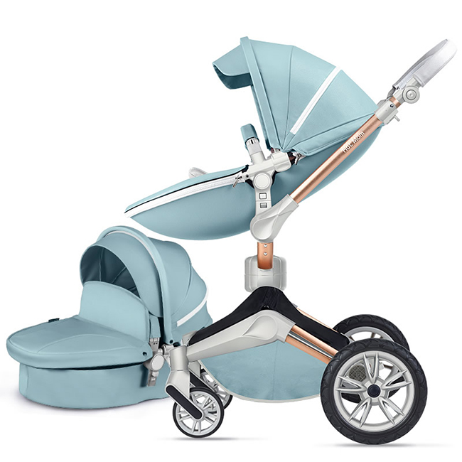 Hot Mom Leather - 2 in 1 stroller with the most original design