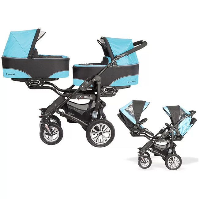 BabyActive Twinny - modular stroller 3 in 1 with blocks arranged one behind the other