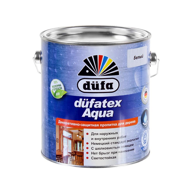 Dufatex aqua, branco - para a fachada da casa