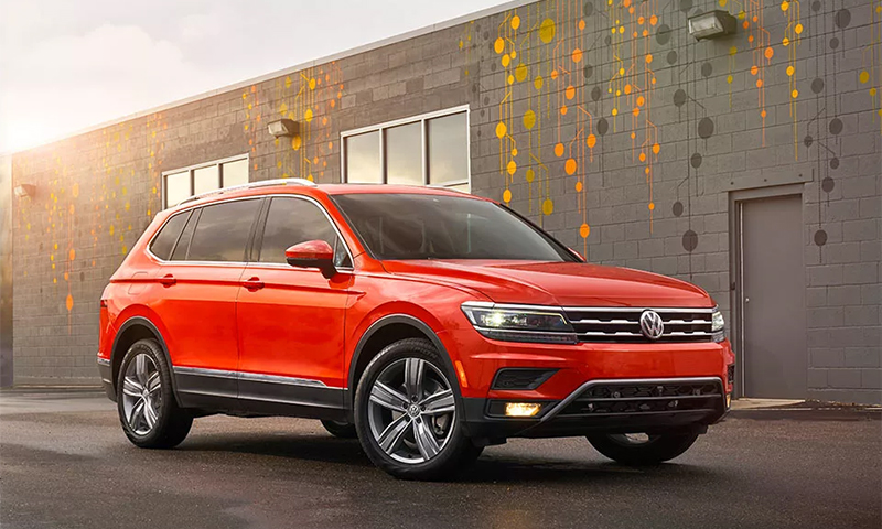 Volkswagen Tiguan - with high ground clearance