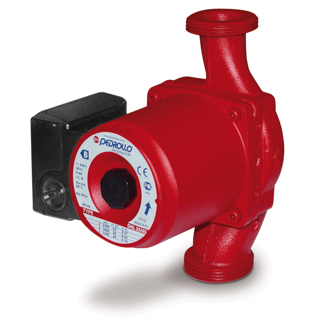 Pedrollo DHL 25/55 - 180 - economical centrifugal pump for circulation with a 3-speed switch