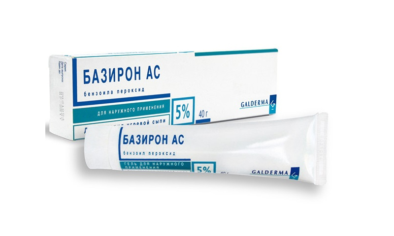 Baziron - contains benzoyl peroxide