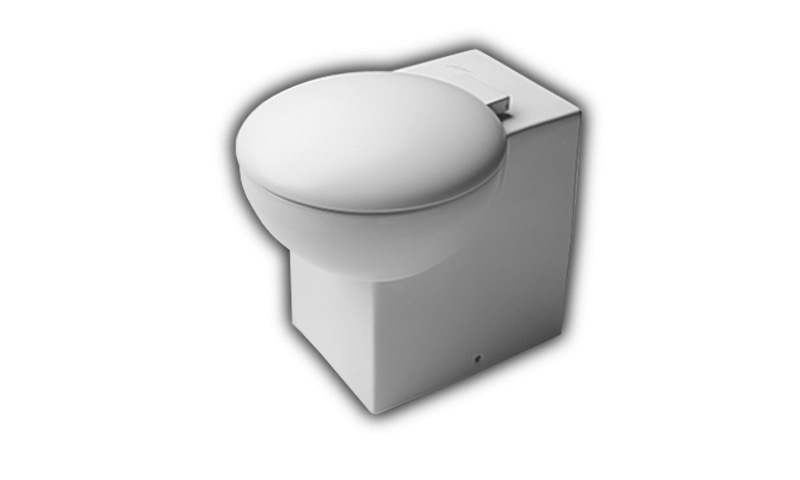 Hatria You & Me YXZ601 - angular floor toilet (Italy) with a hidden cistern