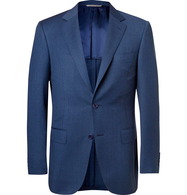 CANALI Navy Slim Fit Melange