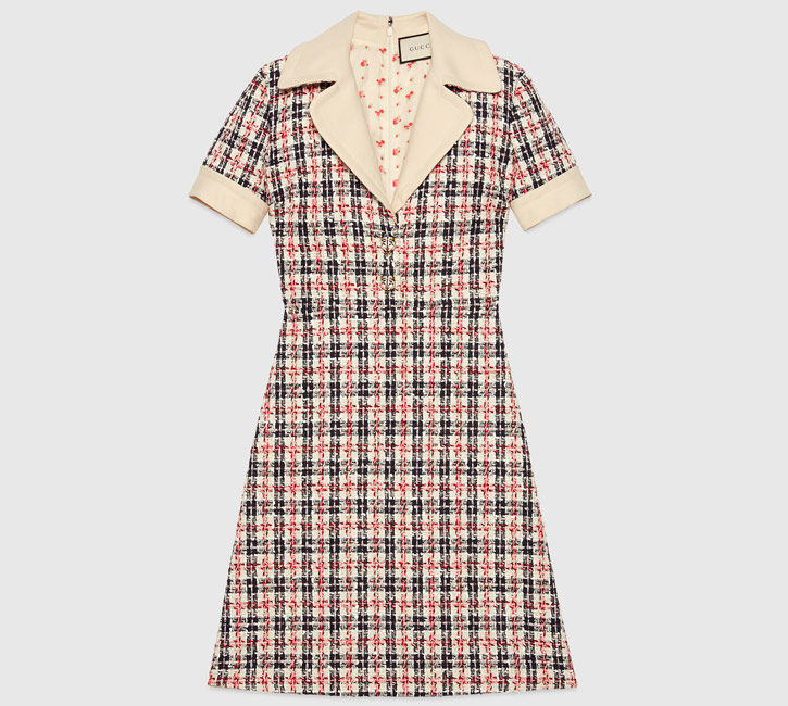 GUCCI Tweed Check Dress