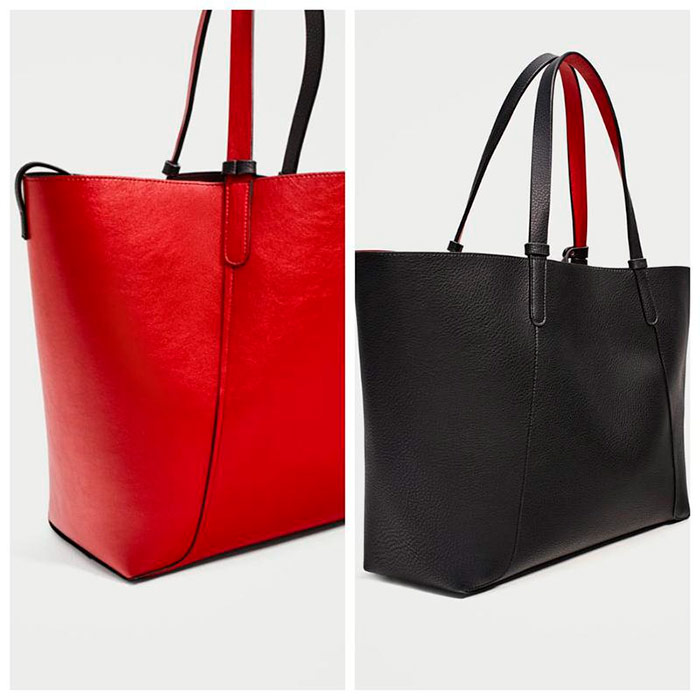 ZARA shopper frente e verso