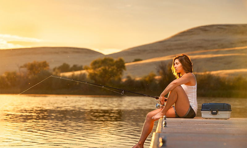 Opções de seleção de vara de pesca