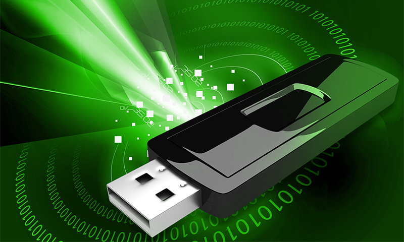 The principle of operation and the device flash drive