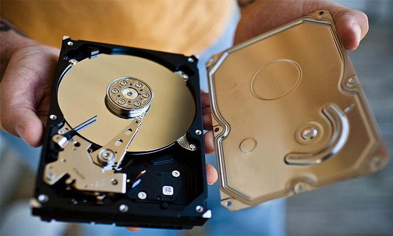 Hard disk selection options