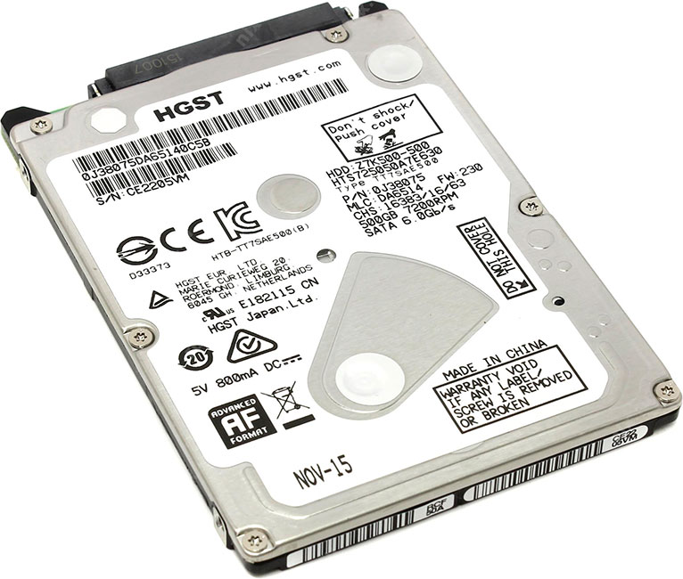 Hitachi HGST Travelstar Z7K500 500 GB