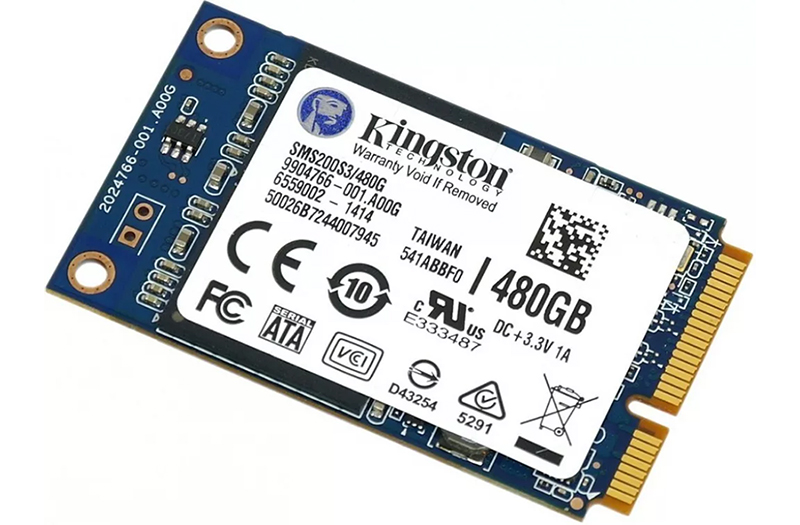 Kingston SMS200S3 / 480G - компактен размер mSATA