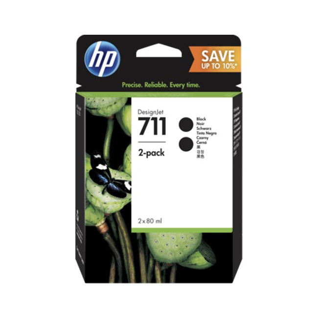 HP 711 Black (P2V31A) - consumíveis da marca para plotters