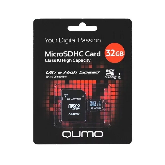 QUMO 32 SDHC10 - for storing photos in large volumes