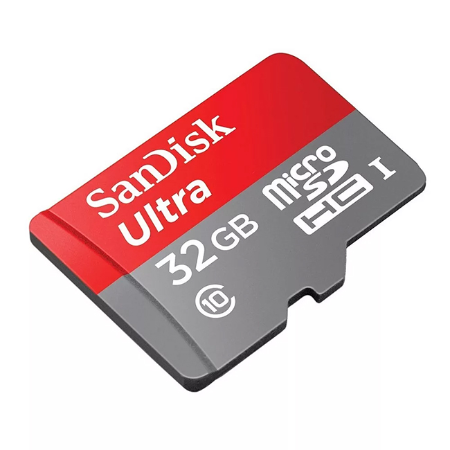 SANDISK Ultra microSDHC 32Gb - para gravar vídeo no telefone