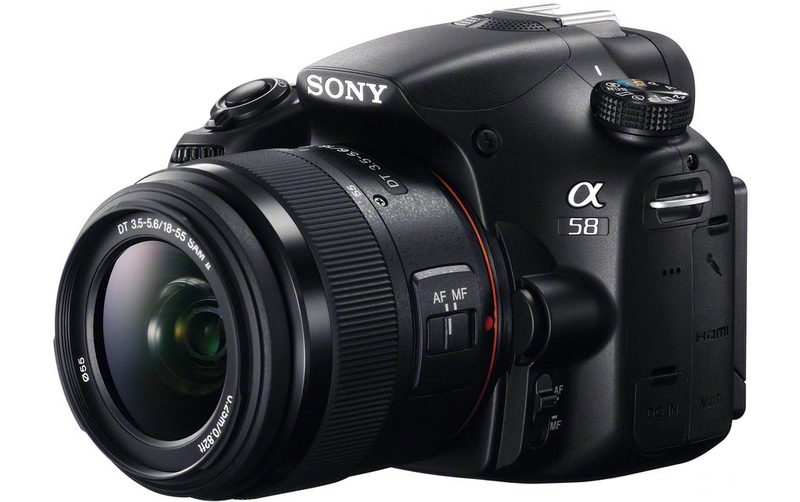 Sony Alpha SLT-A58 Kit with a translucent mirror