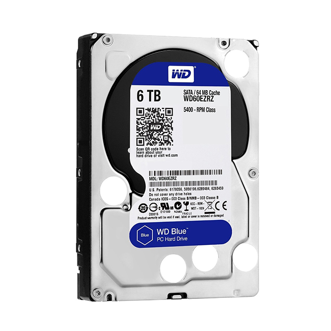 WD Blue PC 6TB (WD60EZRZ) - HDD agradável para casa e trabalho